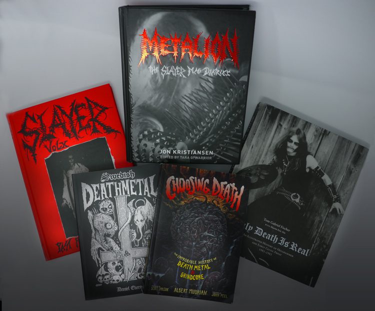 THE BIG BOX OF BLACK BOOKS: Metalion, Only Death Is Real, Swedish Death Metal, Choosing Death Book Set THE BIG BOX OF BLACK BOOKS: Metalion, Only Death Is Real, Swedish Death Metal, Choosing Death Book Set